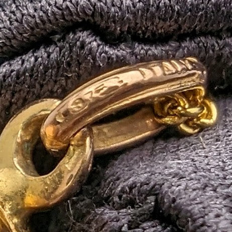 ヴィンテージ 9ctゴールド ボール型ペンダント ネックレス